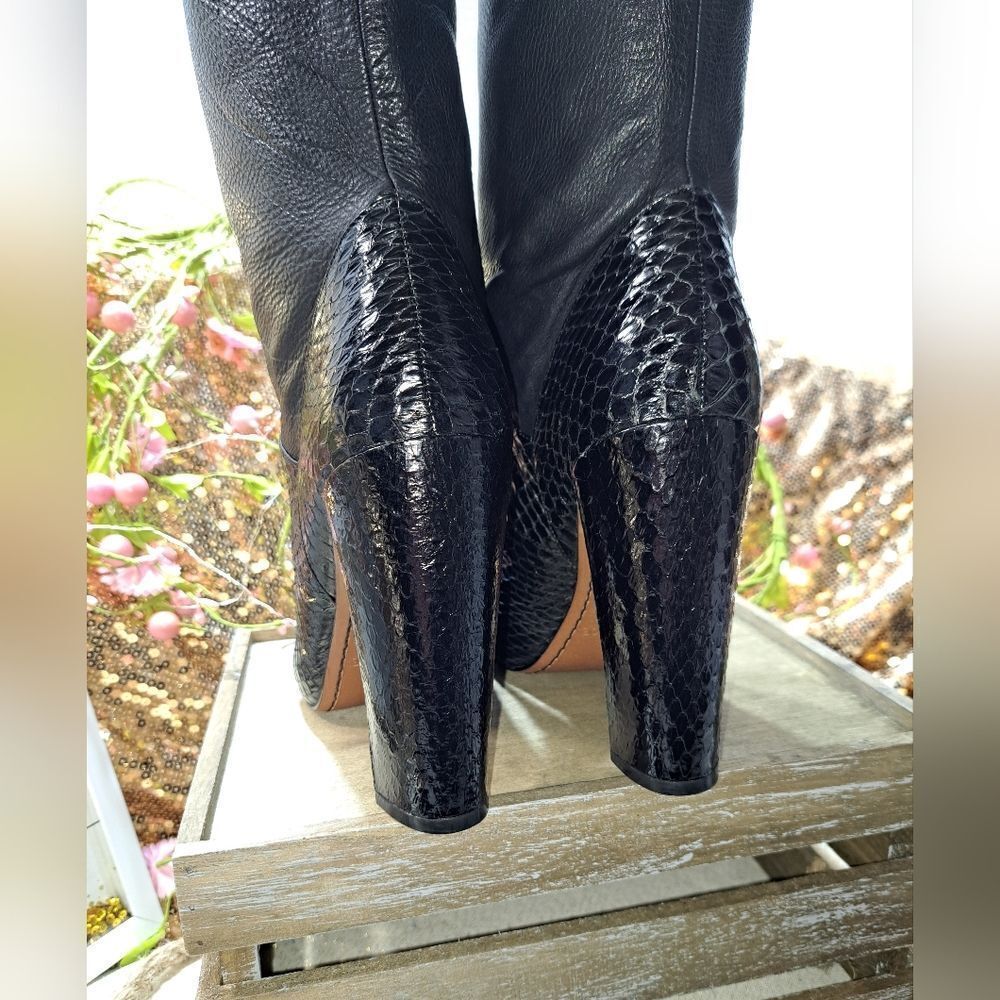 NWOB Rachel Zoe Snake Skin Nappa Leather Boot - Picture 9 of 15